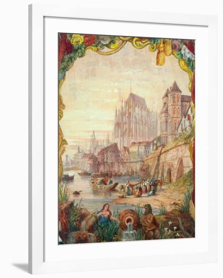 River Scene, 1855-William Clarkson Stanfield-Framed Giclee Print