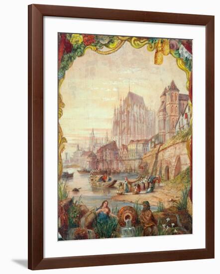 River Scene, 1855-William Clarkson Stanfield-Framed Giclee Print