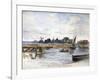 River Scene, C1864-1930-Anna Lea Merritt-Framed Giclee Print