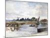 River Scene, C1864-1930-Anna Lea Merritt-Mounted Giclee Print