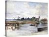 River Scene, C1864-1930-Anna Lea Merritt-Stretched Canvas