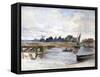 River Scene, C1864-1930-Anna Lea Merritt-Framed Stretched Canvas