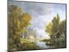 River Scene in France-Charles Kuwasseg-Mounted Giclee Print