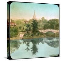 River Scene, India, Late 19th or Early 20th Century-null-Stretched Canvas