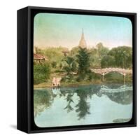 River Scene, India, Late 19th or Early 20th Century-null-Framed Stretched Canvas