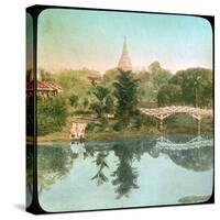 River Scene, India, Late 19th or Early 20th Century-null-Stretched Canvas