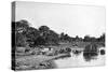 River Scene, Rio Corrientes, Paraguay, 1911-null-Stretched Canvas