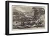 River Scene, Wales, Salmon-Fishing, Ascertaining the Weight-Alexander Rolfe-Framed Giclee Print