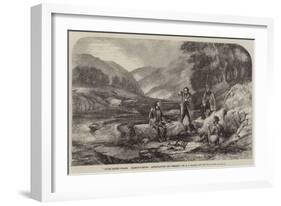 River Scene, Wales, Salmon-Fishing, Ascertaining the Weight-Alexander Rolfe-Framed Giclee Print
