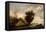 River Scene with a Ferry Boat-Salomon van Ruisdael or Ruysdael-Framed Stretched Canvas