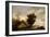 River Scene with a Ferry Boat-Salomon van Ruisdael or Ruysdael-Framed Giclee Print