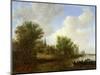 River Scene with a View of Overschie, 1651-Jan Van Goyen-Mounted Giclee Print
