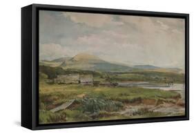 River Scene with Cottages, c1887-Thomas Collier-Framed Stretched Canvas