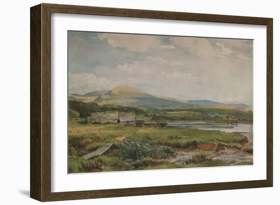 River Scene with Cottages, c1887-Thomas Collier-Framed Giclee Print