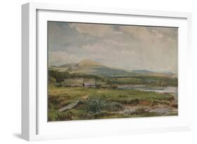 River Scene with Cottages, c1887-Thomas Collier-Framed Giclee Print