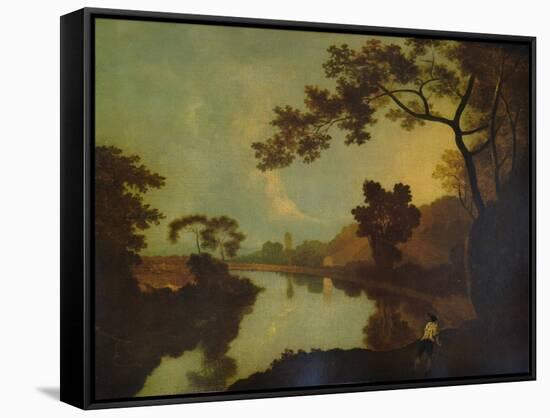 'River Scene, with Figure on Bank', c1779, (1938)-Richard Wilson-Framed Stretched Canvas