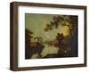 'River Scene, with Figure on Bank', c1779, (1938)-Richard Wilson-Framed Premium Giclee Print