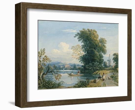 River Scene-John Varley-Framed Giclee Print