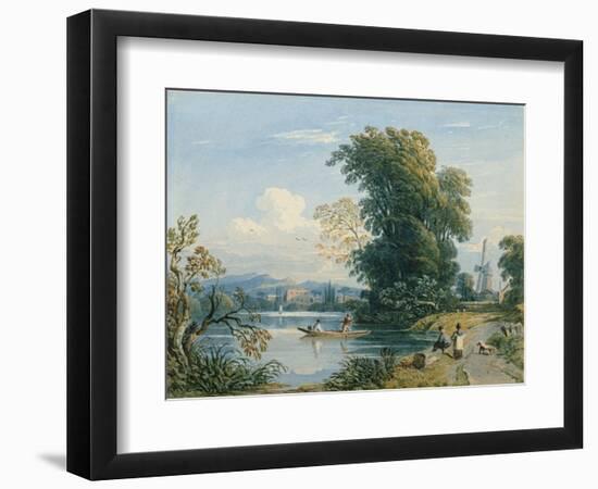 River Scene-John Varley-Framed Giclee Print