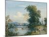 River Scene-John Varley-Mounted Giclee Print