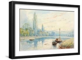 River Scene-Myles Birket Foster-Framed Giclee Print