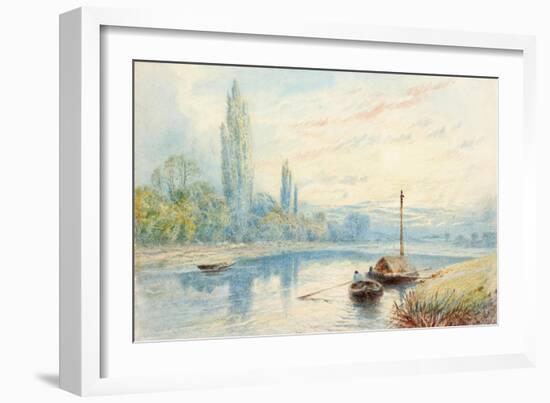 River Scene-Myles Birket Foster-Framed Giclee Print