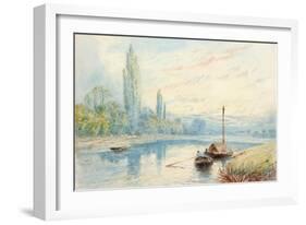 River Scene-Myles Birket Foster-Framed Giclee Print