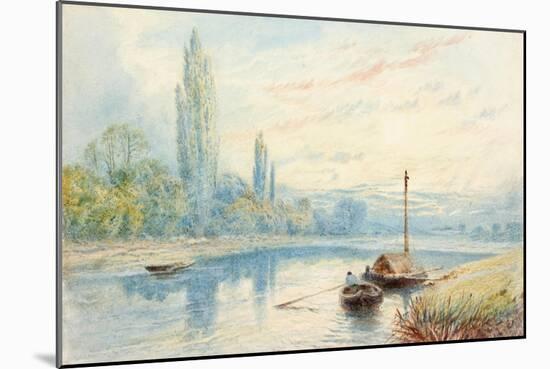 River Scene-Myles Birket Foster-Mounted Giclee Print