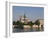 River Seine and Notre Dame Cathedral, Paris, France, Europe-Pitamitz Sergio-Framed Photographic Print