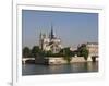 River Seine and Notre Dame Cathedral, Paris, France, Europe-Pitamitz Sergio-Framed Photographic Print