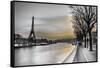 River Seine and The Eiffel Tower-Assaf Frank-Framed Stretched Canvas