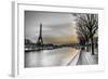 River Seine and The Eiffel Tower-Assaf Frank-Framed Photographic Print