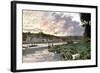 River Seine at Bougival, C1870-Claude Monet-Framed Giclee Print