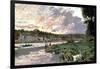 River Seine at Bougival, C1870-Claude Monet-Framed Giclee Print