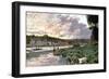 River Seine at Bougival, C1870-Claude Monet-Framed Giclee Print