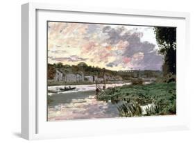 River Seine at Bougival, C1870-Claude Monet-Framed Giclee Print