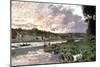 River Seine at Bougival, C1870-Claude Monet-Mounted Giclee Print