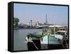 River Seine at Port Des Champs Elysees, Paris, France-Hans Peter Merten-Framed Stretched Canvas