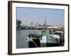 River Seine at Port Des Champs Elysees, Paris, France-Hans Peter Merten-Framed Photographic Print