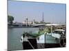 River Seine at Port Des Champs Elysees, Paris, France-Hans Peter Merten-Mounted Photographic Print