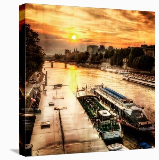 River Seine at Sunset I-Alan Hausenflock-Stretched Canvas