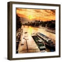 River Seine at Sunset I-Alan Hausenflock-Framed Photo