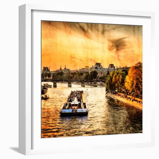 River Seine at Sunset II-Alan Hausenflock-Framed Photo