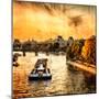 River Seine at Sunset II-Alan Hausenflock-Mounted Photo