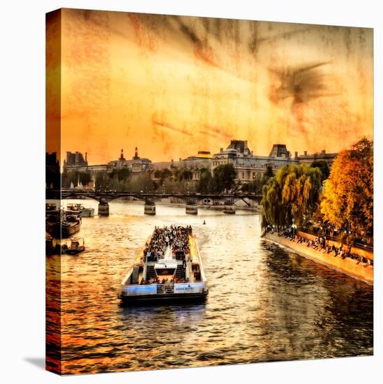 River Seine at Sunset II-Alan Hausenflock-Stretched Canvas