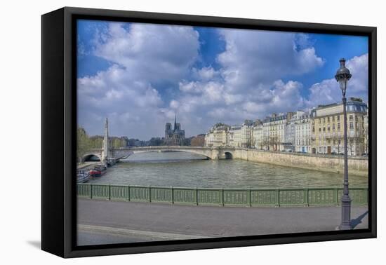 River Seine-Cora Niele-Framed Stretched Canvas
