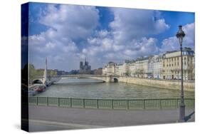 River Seine-Cora Niele-Stretched Canvas