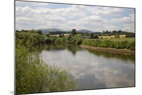 River Severn and the Malvern Hills, Near Kempsey, Worcestershire, England, United Kingdom, Europe-Stuart Black-Mounted Photographic Print