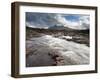 River Sligachan Tumbling over Rocks with Sgurr Nan Gillean in Distance, Glen Sligachan, Isle of Sky-Lee Frost-Framed Photographic Print