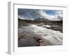 River Sligachan Tumbling over Rocks with Sgurr Nan Gillean in Distance, Glen Sligachan, Isle of Sky-Lee Frost-Framed Photographic Print